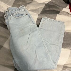 Abercrombie & Fitch Light Wash Straight Leg Jeans